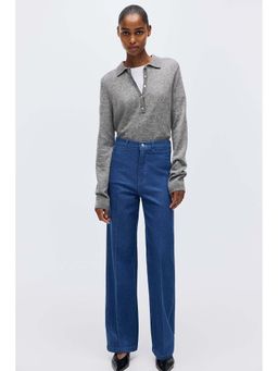H&M - Women Blue Straight High Jeans