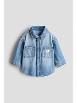 H&M - Boys Blue Cotton Denim Overshirt