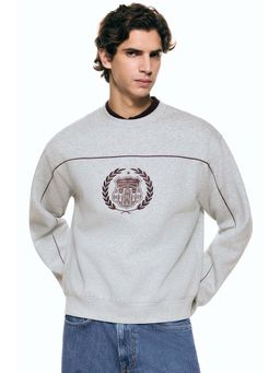 H&M - Men Grey Loose Fit Sweatshirt