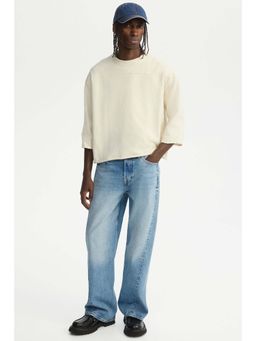 H&M - Men White Oversized Fit Boxy T-Shirt