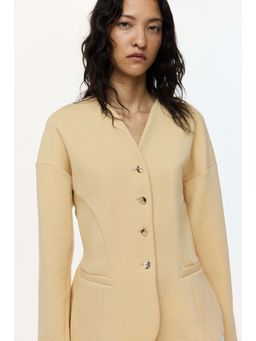 H&M - Women Beige Jersey Blazer
