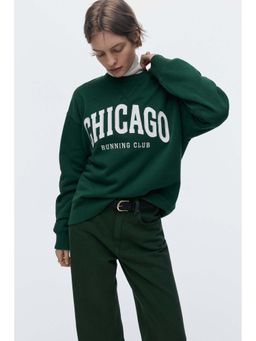 H&M - Women Multi-Color Motif-Detail Sweatshirt