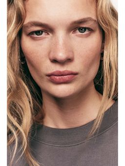 H&M - Women Grey Oversized Cotton Sweatshirt