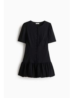 H&M - Women Black Bubble-Hem Dress