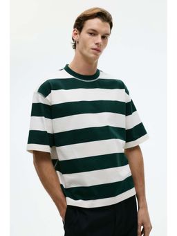 H&M - Men Green Oversized Fit T-Shirt