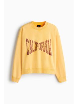 H&M - Men Orange Oversized Fit Sweatshirt