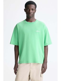 H&M - Men Green Loose Fit T-Shirt