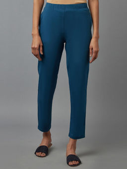 Elleven - Eleven Blue Cotton Lycra Jersey Pants