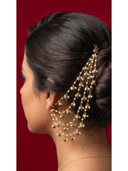 Jovi's Jewels - Women Multi-Color Kundan Polki Ear Chain