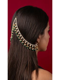 Jovi's Jewels - Women Multi-Color Kundan Polki Ear Chain