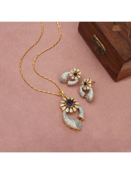 SHILLYN - White Avenya Elegant Spark Sapphire Jewellery Set
