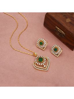 SHILLYN - Green Velora Fine Edge Emerald Jewellery Set