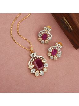 SHILLYN - Pink Velisse Love Glow Ruby Jewellery Set