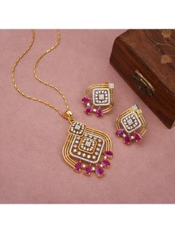 SHILLYN - Pink Shillyn Ravyn Glow Ruby Diamond Jewellery Set
