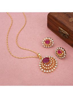 SHILLYN - Pink Shillyn Celestique Ruby Jewellery Set