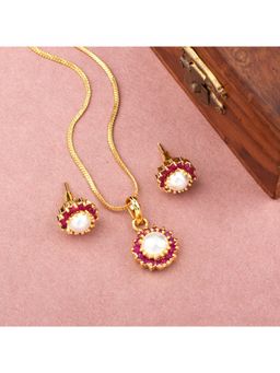 SHILLYN - White Scarlet Pearl Jewellery Set