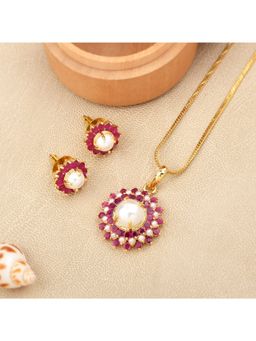 SHILLYN - White Crimson Harmony Jewellery Set