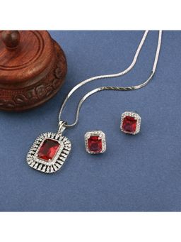 SHILLYN - Red Majestic Garnet Cascade Jewellery Set