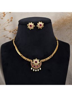 SHILLYN - Purple Epoch of Elegance Necklace Jewellery Set