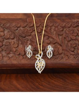 SHILLYN - White Ravelle Gold Diamond Jewellery Set