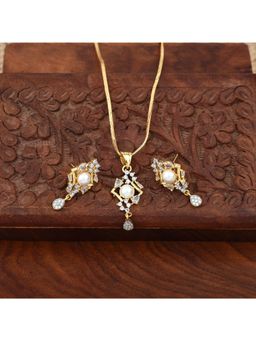 SHILLYN - White AurelinePearl Diamond Jewellery Set