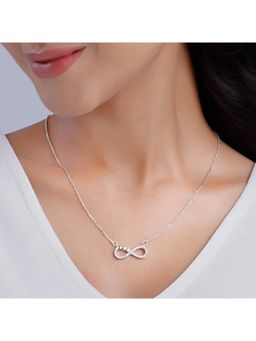 SHILLYN - Silver Plated Infinity Heart Pendant with Necklace