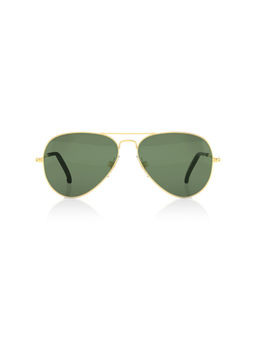 Fastrack - Green Pilot Sunglasses for Men