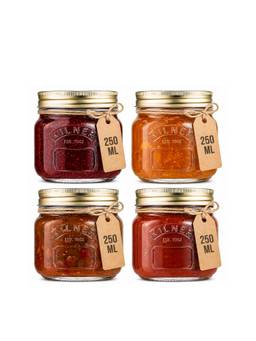 Kilner - Premium Airtight Glass Preserve Jar with Screw Lid 250Ml (Pack Of 4)