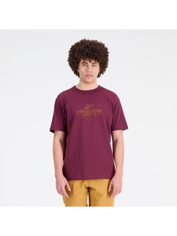 New Balance - Men's Burgundy T-Shirt