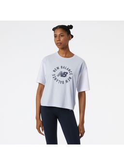 New Balance - Women's White T-Shirt