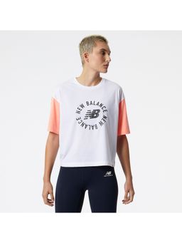 New Balance - Women's White T-Shirt