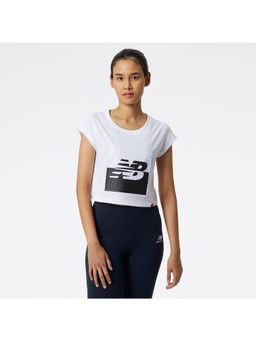 New Balance - Women's White T-Shirt