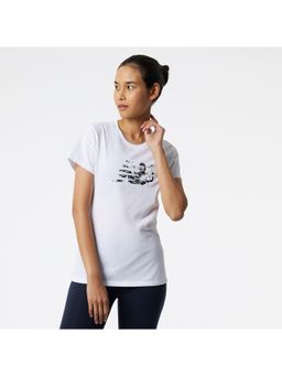 New Balance - Women's White T-Shirt