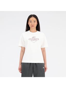 New Balance - Women's White T-Shirt