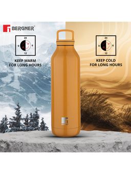 Bergner - Walking Daisy Droplet Thermosteel Hot and Cold 525ml Flask (Orange)