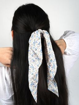 Joker and Witch - Joker & Witch Audra Purple Florall Scarf Scrunchie