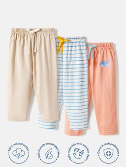 Nautinati - Unisex Solid Cotton Pyjamas (Set of 3)