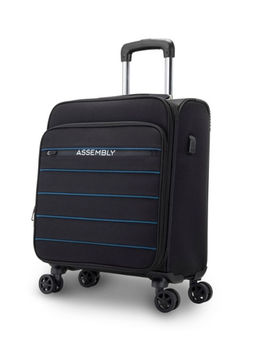 Assembly - Small Cabin Suitcase Trolley|Luggage and Travel Bag with USB Charging Port|Black