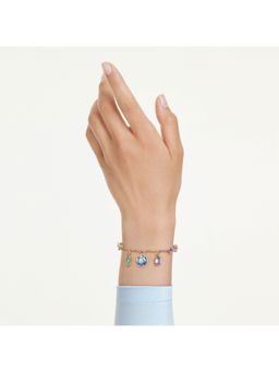 SWAROVSKI - Dangling Crystals, Multicolored, Gold-Tone Plated Bracelet