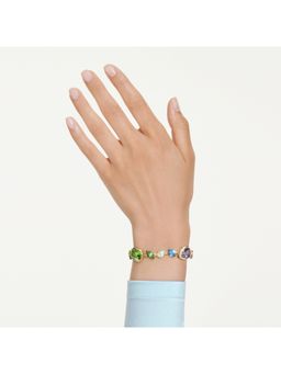 SWAROVSKI - Mixed Cuts, Multicolored, Gold-Tone Plated Bracelet