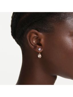 SWAROVSKI - Chroma Mixed Cuts, Multicolored, Gold-Tone Plated Drop Earrings