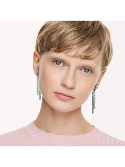 SWAROVSKI - Matrix Multicolored, Ruthenium Plated Drop Earrings