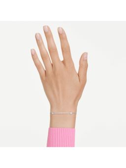 SWAROVSKI - Idyllia Mixed Cuts, Arrow, White, Rhodium Plated Bracelet