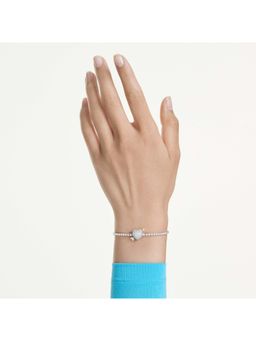 SWAROVSKI - Idyllia Mixed Cuts, Heart With Arrow, White, Rhodium Plated Bracelet