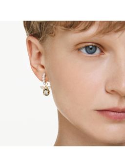 SWAROVSKI - Idyllia Crystal Pearl, Bee, Multicolored, Gold-Tone Plated Drop Earrings