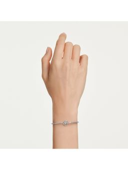 SWAROVSKI - Constella Round Cut, Dancing Stone, White, Rhodium Plated Bracelet