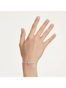SWAROVSKI - Ariana Grande Mixed Cuts, Flower, Multicolored, Rhodium Plated Bracelet