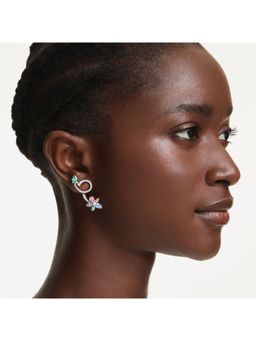 SWAROVSKI - Ariana Grande Multicolored, Rhodium Plated Drop Earrings