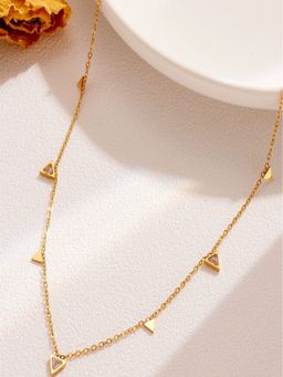 AQUASTREET - 18K Gold Plated Waterproof Anti-Tarnish Triangle Necklace
