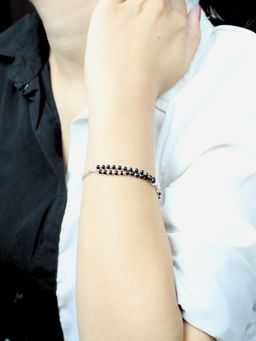 925 SILLER - Elegant Dual-Strand Protective Link Bracelet